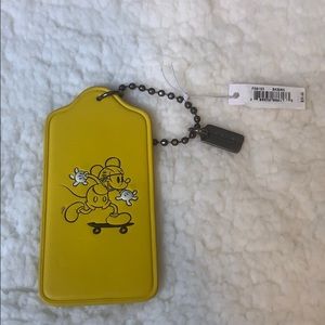 Coach x Disney Yellow Micky Mouse Bag Charm